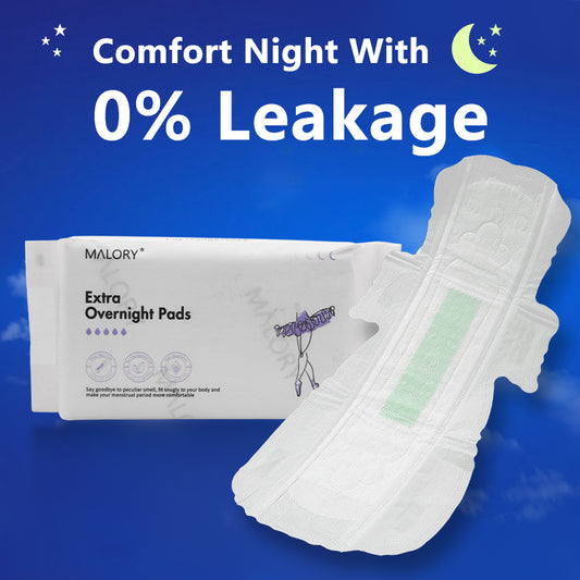 MALORY Extra Maxi Overnight Pads with Wings
