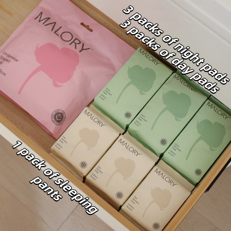 MALORY New 7-Piece Sanitary Napkin Set — All-Day Comfort
