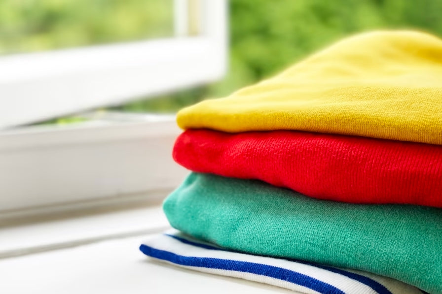 Therer are some clothes of a family which are using MALORY laundry detergent to wash