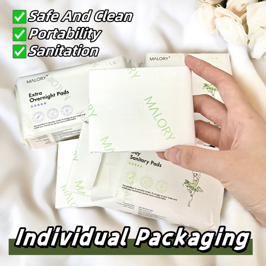 MALORY Day and Overnight Sanitary Pads Combo