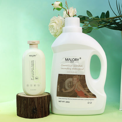 MALORY Laundry Liquid Combo with decorated background two