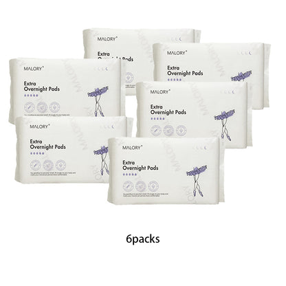 MALORY Extra Maxi Overnight Pads with Wings