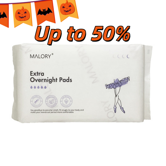 MALORY Extra Maxi Overnight Pads with Wings