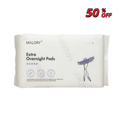 MALORY Extra Maxi Overnight Pads with Wings